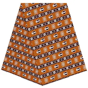 Wax 100% coton, tissu africain à imprimés Style néerlandais et Java, vente en gros, 100%