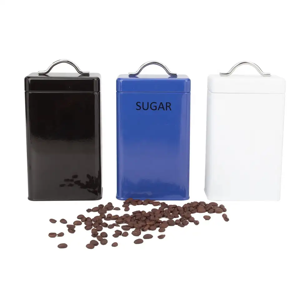 Kit de cocina hermética personalizable, contenedor de Metal para pan, té, café, azúcar