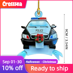 Ornamenti Natalizi in Acrilico a Forma di Gilet Tattico della Polizia, Ciondolo Uniforme da Poliziotto, Decorazione per Albero di <span class=keywords><strong>Natale</strong></span>, Regalo per le Festività della Forza dell'Ordine - Product Image 2