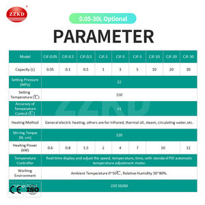 Reactor Químico de Alta Presión de 1l, Reactor de Alta Presión con Tanque Agitado - Product Image 5