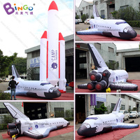 Modèle d'avion spatial gonflable commercial pour événements extérieurs, fusée gonflable géante pour la publicité et la décoration