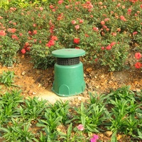Thinuna LS-701B 30W Système de sonorisation Haut-parleurs de jardin en plastique coaxiaux étanches Haut-parleurs de pelouse pour paysage extérieur Alimentation passive
