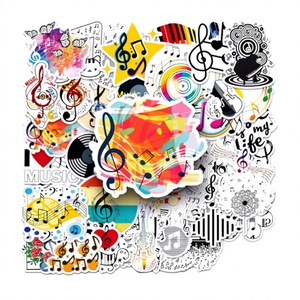 Hoja de Pegatinas Personalizadas, Ecológicas, Impresas en PVC, Resistentes al Agua, Promocionales, Autoadhesivas, Reutilizables, para Decoración del Hogar, con Corte Kiss Cut - Product Image 1