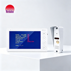 Kit de vidéophone réglable avec écran TFT 7 pouces, conception résistante aux intempéries, installation facile, moniteur LCD, volume et luminosité réglables - Product Image 1