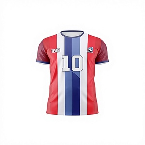 Camiseta de Fútbol Personalizada de Alta Calidad, Uniforme con Nombre de Equipo, Número y Logotipo, 100% Poliéster, Secado Rápido, Manga Corta, Verano - Product Image 1