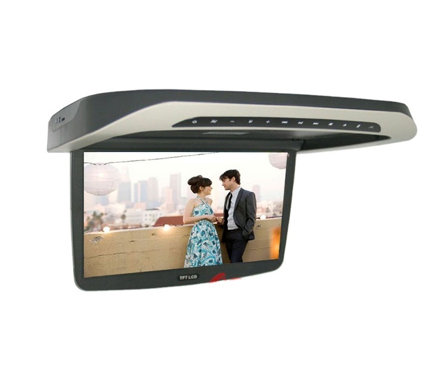 OSK 15.6 16 Inch Electric Auto Flip Roof Android WIFI Bus Lcd Monitor Car Advertising Screen 12V/24V Digital Signage Bus Scree