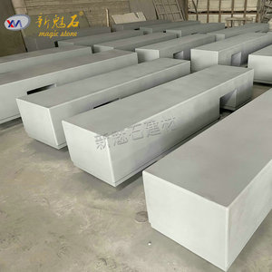 Nuevo Banco de Hormigón de Aspecto Natural Magic Stone, Tamaño Personalizado, Estructura Hueca, Uso en Interiores y Exteriores - Product Image 2