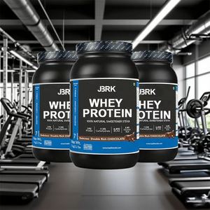 Poudre de protéines de lactosérum JBRK - 25 g de protéines par portion, saveur chocolat doublement riche, formule de développement musculaire - Product Image 3