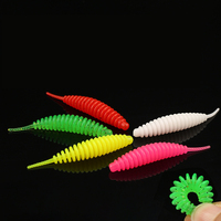 Petite Ligne de Pêche Flottante à Queue Aiguille, Appât Artificiel Souple, Type Ver à Bulles Dansant, Hameçons Simples, pour la Pêche au Black Pit Bass