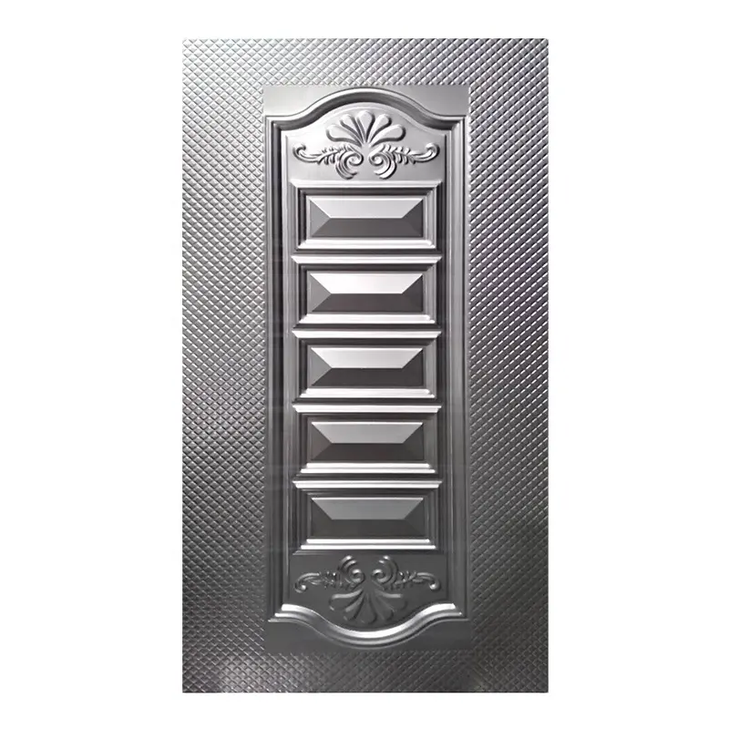 Hoja de acero estampada para puerta Exterior, hoja de acero para decoración del hogar, nuevo diseño de alta calidad