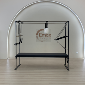 High-quality Adjustable Resistance <strong>System</strong> Wood Pilates <strong>Reformer</strong> with Power for Rehabilitation Training - Product Image 4