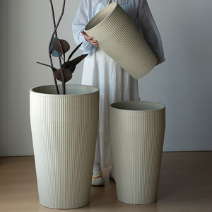 Ventes en gros de grands pots ronds en <span class=keywords><strong>plastique</strong></span> durables pour plantes d'intérieur/extérieur et pots décoratifs pour fleurs pour la maison et le bureau - Product Image 6