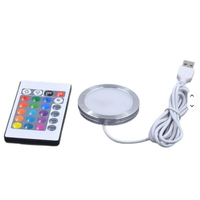 Lampu dasar LED USB 3D Printer lampu melingkar untuk Bambu Lab Light Kit 001 RGB Ultra tipis USB LED lampu keping permukaan dipasang