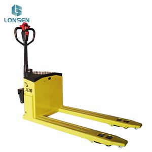 Chariot élévateur à palettes tout-terrain hydraulique entièrement électrique 3T avec roues en nylon/PU, rayon de braquage court, moteur - Product Image 2