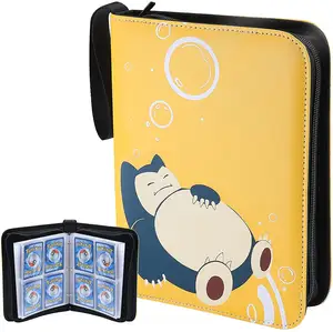 2023 Poke Mon Spel Collectie Snorlax Spel Kaart Geschikt Voor Pokemon Kaart Map Binder Ruilkaart Houder Binder