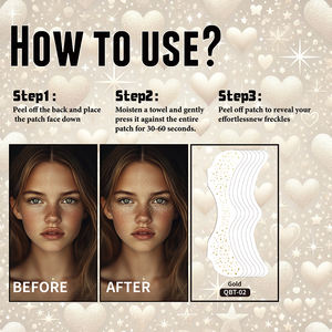 Su geçirmez ter dayanıklı geçici dövme etiket tatil parti yüz yama kadın seksi altın çiller geçici dövme yama - Product Image 5