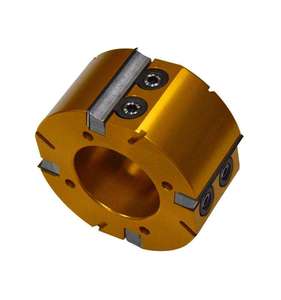 Cabezal de corte en espiral con cuchillas de carburo indexables para sierra de mesa y cepilladora de espesor industrial, para máquina CNC de carpintería - Product Image 5