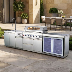 Kit <span class=keywords><strong>de</strong></span> réfrigérateur <span class=keywords><strong>de</strong></span> terrasse en acier inoxydable personnalisé pour la maison, cuisinière <span class=keywords><strong>de</strong></span> cuisine, tiroirs, armoires <span class=keywords><strong>de</strong></span> cuisine extérieures résistantes aux intempéries en promotion - Product Image 1