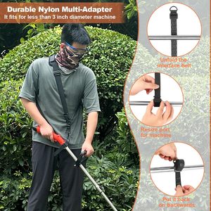 Sangle d'épaule pour débroussailleuse FIEIL, rembourrage épais, facile à retirer, harnais pour débroussailleuse, compatible avec les débroussailleuses à fil, souffleur à feuilles, neige - Product Image 5