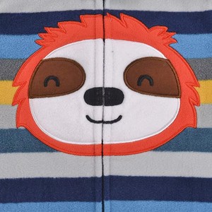 Pijamas de Invierno Personalizables de Fábrica, Cálidos, de Lana <span class=keywords><strong>Polar</strong></span>, para Bebés de 0 a 1 Año, con Mangas Largas y Cierre de <span class=keywords><strong>Cremallera</strong></span>, Unisex - Product Image 5