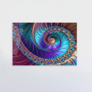 Modern Abstract Swirl <b>Canvas</b> Print: Vibrant <b>Wall</b> Decor Artwork,TEMPERED GLASS ART - Product Image 2