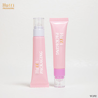 Tubes souples en plastique personnalisés D19 de 10 ml à 25 ml pour brillant à lèvres, huile à lèvres, sérum ou baume, avec applicateur en silicone