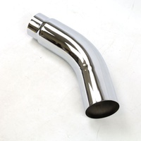 Bas prix d'échappement diesel Chrome Turndown Elbow Tip 4 "Inlet 5" Outlet 23 "Long