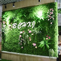 Groothandel Hoge Kwaliteit Kunststof Schutting Verticale Groene Landschapsdecoratieve Graswand Kunstplanten en -bloemen