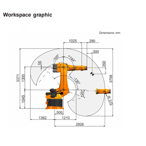 روبوت كوكا KR360 R2830 عالي الحمولة كذراع آلي كروي للاستخدام الصناعي في مناولة المواد بـ 6 محاور وحمولة 360 كجم - Product Image 4
