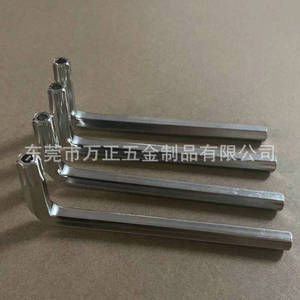 Llave Torx Antirrobo T40 en Forma de L, de Una Sola Punta, Métrica, Grado Industrial, Acero 45, Niquelada, Herramienta Manual - Product Image 3