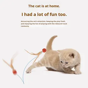 Modern Yeni Trend Kauçuk Elastik Spor Topu Kedi Oyuncağı - İnteraktif Atılabilir Evcil Hayvan Küresel Oyuncak - Product Image 3