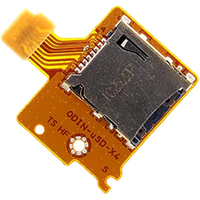 Papan Pembaca Kartu Micro TF SD CTHTBZ untuk Nintendo Switch, Kit Perbaikan Soket Slot Kartu Memori SD