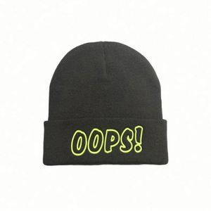 Bonnets personnalisés en usine, bonnets en laine tricotés de couleur unie, bonnets d'hiver amples et simples, broderie de logo personnalisée - Product Image 5