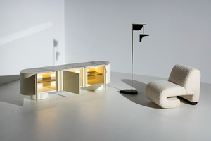 Credenza Artistica di Alta Gamma con Illuminazione LED Integrata per Soggiorni e Sale da Pranzo <span class=keywords><strong>Moderni</strong></span> - Product Image 5