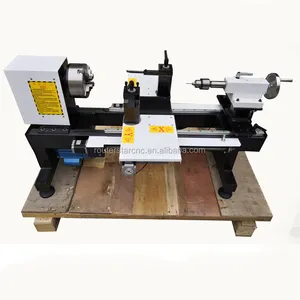 4 Sumbu Multi Fungsional CNC Mini Turning Lathe untuk Manik-manik Kayu Membuat Mesin Lubang