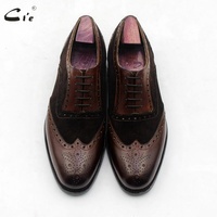 Chaussures pour hommes en cuir de veau pleine fleur personnalisées Cie, fabrication Goodyear
