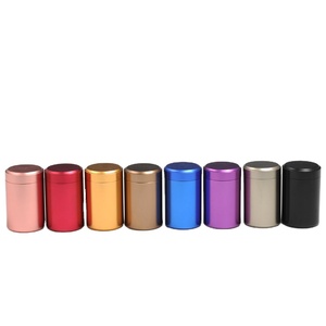 Small travel tea can tin box packaging metal mini portable aluminum alloy stainless steel sealed can