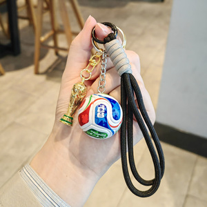 2026 Worldcup Personalized <b>Custom</b> Made High Quality Fashion Trend 3D Football <b>Keychain</b> Made of Zinc Alloy - Product Image 5