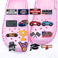 Nouveaux charms pour sabots 2026, ruban rose, sensibilisation au cancer du sein, décorations de chaussures, charms en PVC en gros