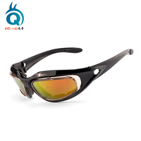 XUNQI Lunettes de soleil de sécurité, lunettes de sport pour hommes et femmes, anti-vent et anti-poussière, pour l'extérieur