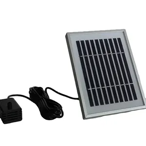 3W Solar Fountain Pump built-in 2000mAh Battery Solar Water Pump Floating Fountain with 6 Nozzles, for Bird Bath, Fish tank