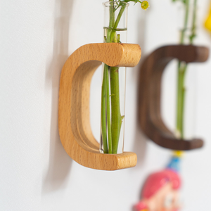 <span class=keywords><strong>Vase</strong></span> de propagation magnétique en verre, pot de fleurs en hêtre et noyer, système hydroponique, décoration moderne et minimaliste pour la maison, écologique, Pioneera - Product Image 4