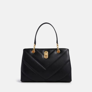 2025新款时尚绗缝女包<span class=keywords><strong>v</strong></span>形拼接Pu皮革女包定制来样定做ODM女包 - Product Image 1