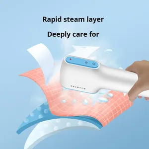 Mini <span class=keywords><strong>fer</strong></span> à <span class=keywords><strong>vapeur</strong></span> portable pour vêtements, 1200W, réservoir d'eau de 80 ml, <span class=keywords><strong>fer</strong></span> à <span class=keywords><strong>vapeur</strong></span> manuel pour les voyages, les dortoirs, machine à repasser les vêtements - Product Image 5