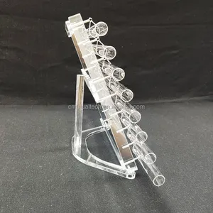 Q're meditação ioga som mais brilhante claro quartzo cristal cantando harpa 8 tubo som cura instrumentos som banho