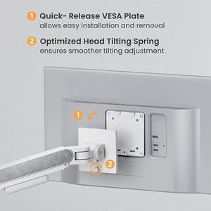 ขาตั้งจอคอมพิวเตอร์แบบติดโต๊ะ รุ่น LDT81N-C012 สำหรับจอขนาด 17-49 นิ้ว รองรับน้ำหนัก 20 กิโลกรัม แบบปรับได้ด้วยแก๊สสปริงเดี่ยว - Product Image 2