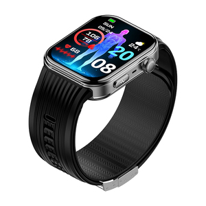 Reloj Inteligente S191 con Pantalla Táctil AMOLED Cuadrada, ECG, Bomba de Aire, Monitor de Presión Arterial, Detección de Caídas en Personas Mayores, Llamada <span class=keywords><strong>SOS</strong></span> - Product Image 1
