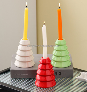 Portavelas de Cerámica Ecológico Personalizado con Diseño de Puntos, Decoración para el Hogar, Contenedor de Porcelana Cilíndrico para Velas, Frasco de Cerámica Vacío Novedoso - Product Image 5