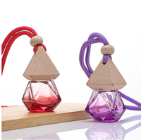 Bouteille diffuseur de parfum vide en verre de 8 ml avec logo personnalisé, mini flacon de parfum suspendu pour voiture