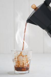 2025 nuevas ideas de productos portátil Metal <span class=keywords><strong>Moka</strong></span> Pot Espresso cafetera hogar y jardín artículo para el hogar con tapa - Product Image 2